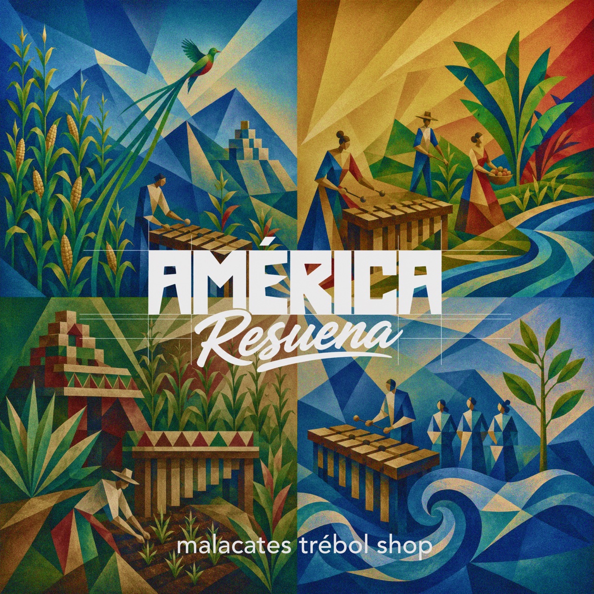 Portada del EP América Resuena de Malacates Trébol Shop.